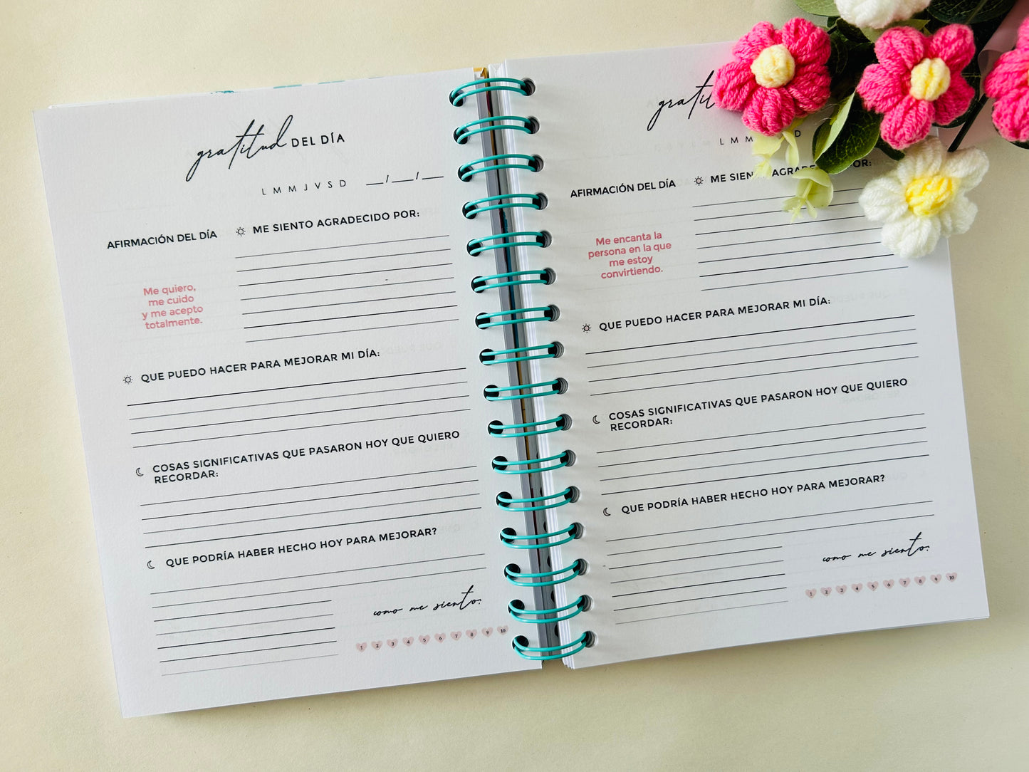 Diario de Gratitud Ramo de Flores