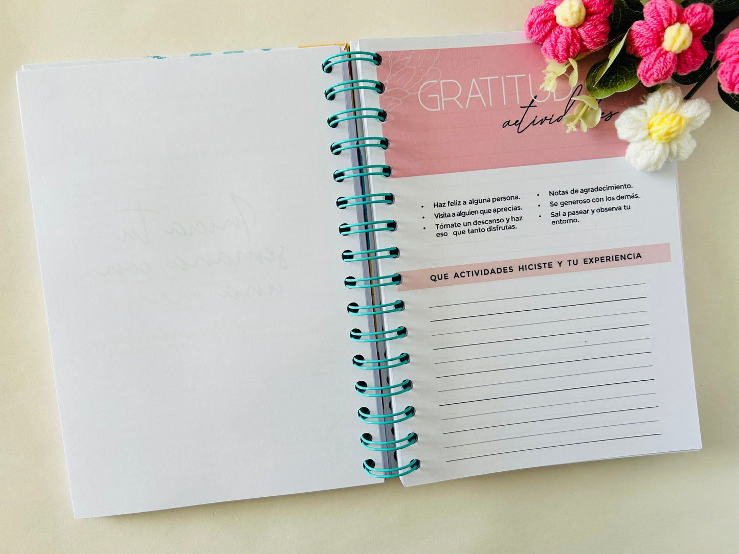 Diario de Gratitud Ramo de Flores