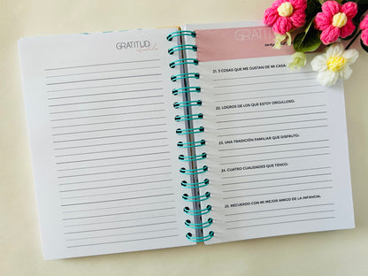 Diario de Gratitud Ramo de Flores