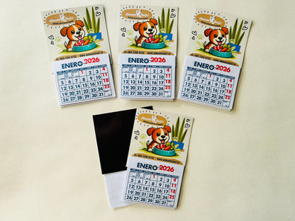 Mini calendarios imantados personalizados