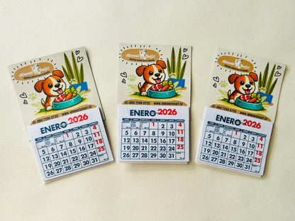 Mini calendarios imantados personalizados