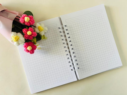 Cuaderno mujer florece